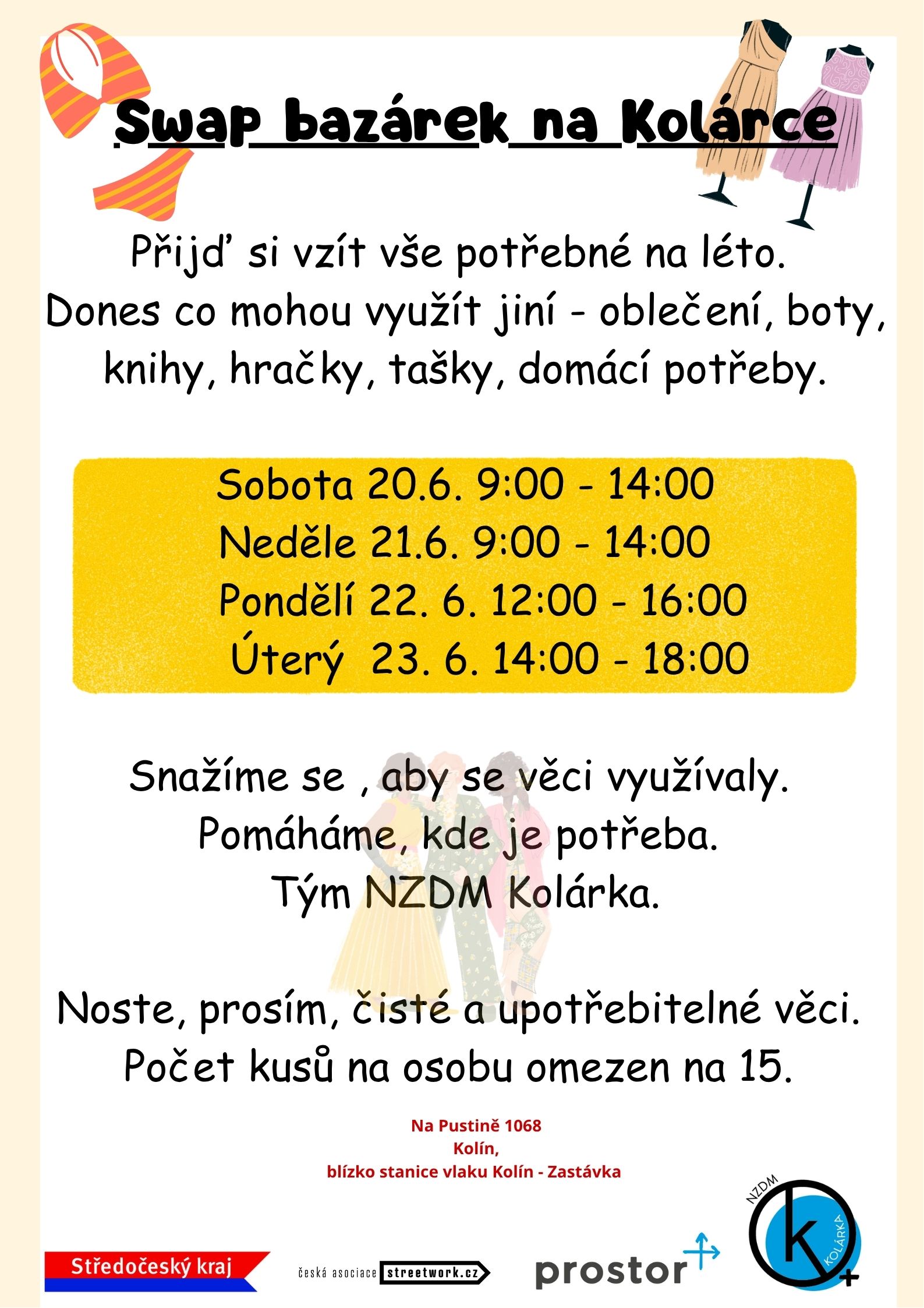 Swap bazárek na Kolárce